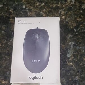 Logitech B100 Black Wired Mouse